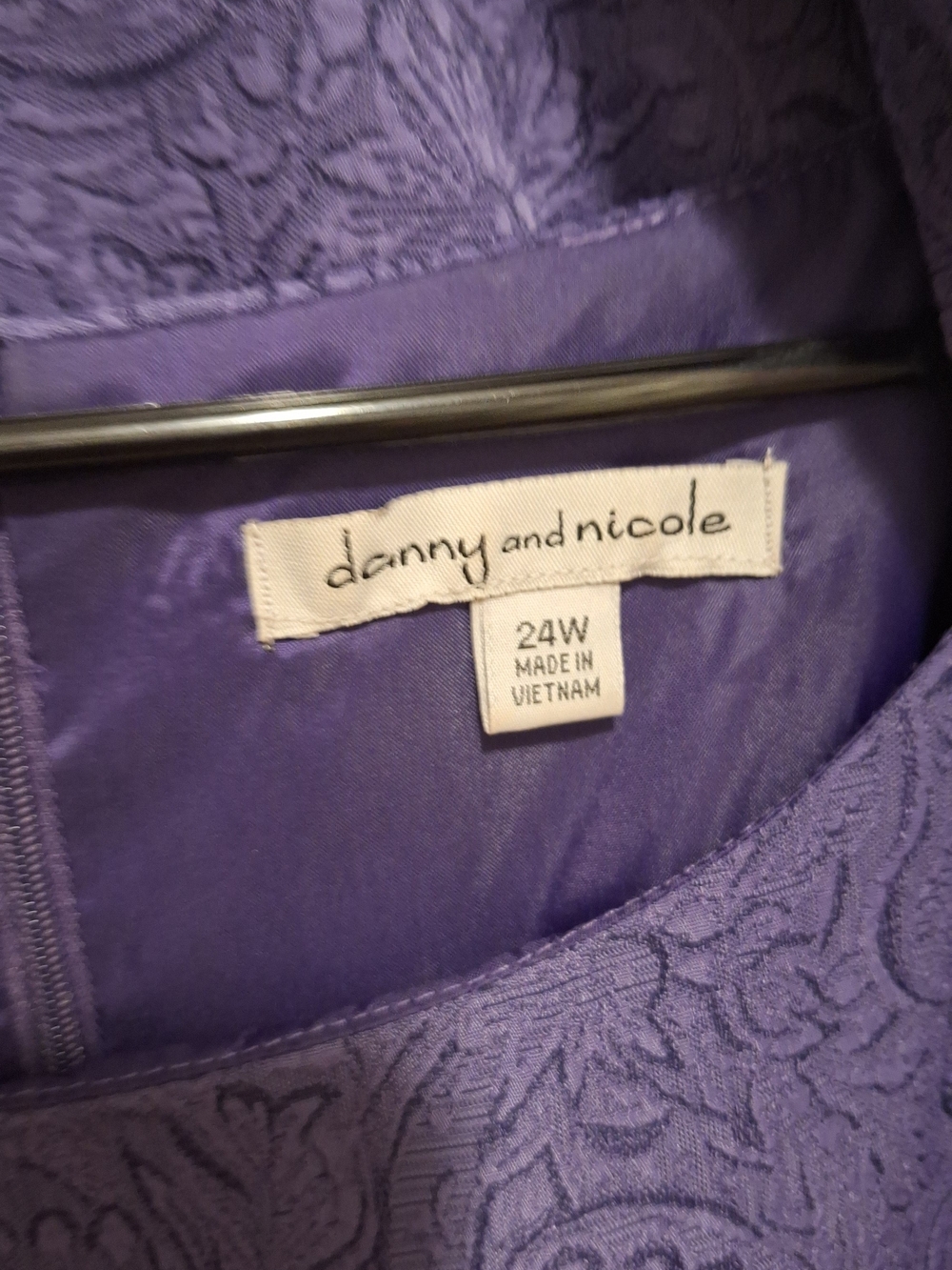 Danny & Nicole Purple Midi Dress with Matching Jacket Set - Picture 15 of 15